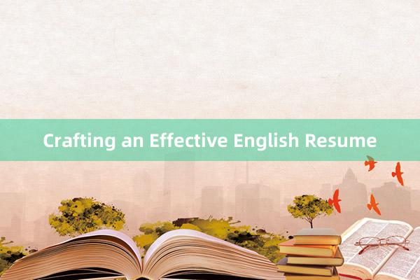 Crafting an Effective English Resume